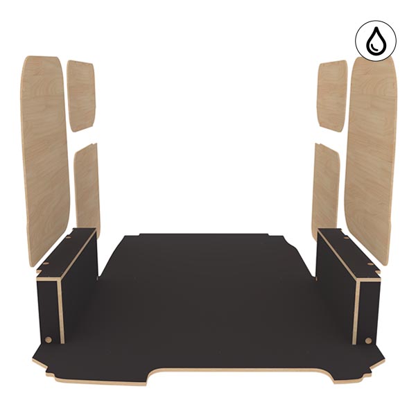 Panelado de madera Excellencia en contrachapado antideslizante + barnizado équipement pour utilitaire Nissan NV200 2009 