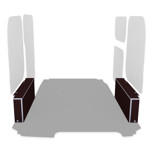 Cubre pasos de rueda de contrachapado antideslizante équipement pour utilitaire Nissan NV200 2009 