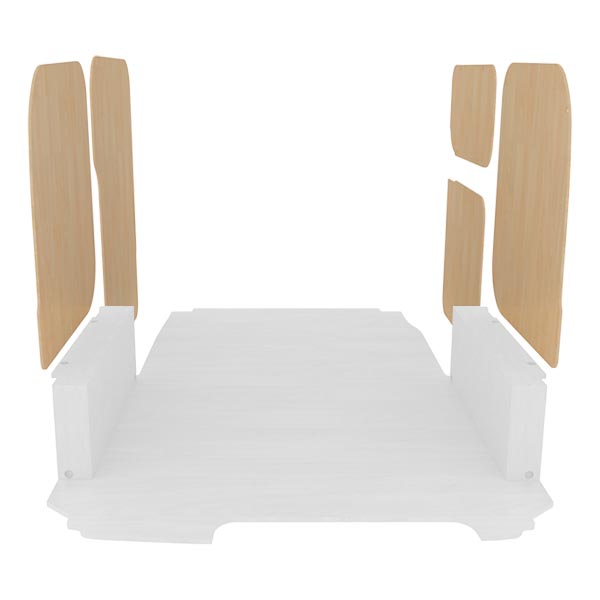 Paneles laterales de contrachapado en bruto équipement pour utilitaire Nissan NV200 2009 