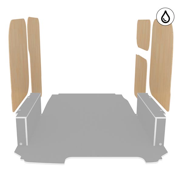 Paneles laterales de contrachapado barnizado équipement pour utilitaire Nissan NV200 2009 