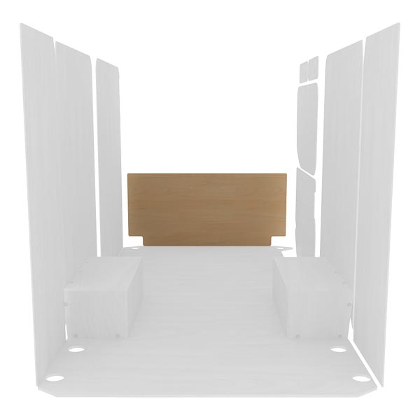 Protector de separador de carga en contrachapado bruto équipement pour utilitaire Iveco Daily III 2014 