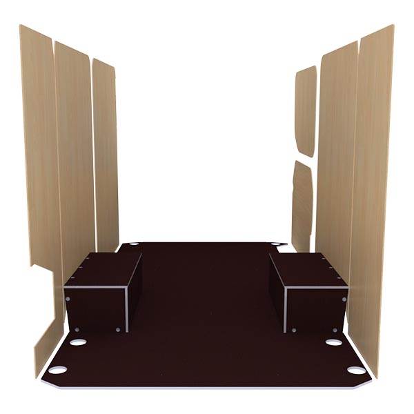 Panelado de madera Premium en contrachapado antideslizante équipement pour utilitaire Iveco Daily III 2014 