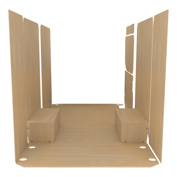 Panelado de madera Pro en contrachapado bruto équipement pour utilitaire Iveco Daily III 2014 