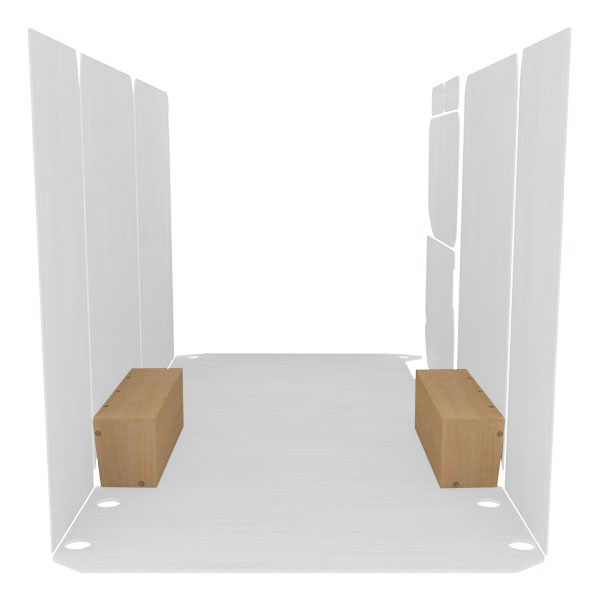 Cubre pasos de rueda de contrachapado en bruto équipement pour utilitaire Iveco Daily III 2014 
