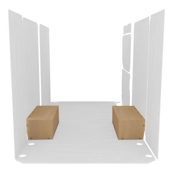 Cubre pasos de rueda de contrachapado en bruto équipement pour utilitaire Iveco Daily III 2014 