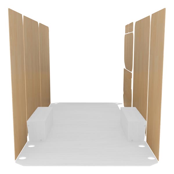 Paneles laterales de contrachapado en bruto équipement pour utilitaire Iveco Daily III 2014 