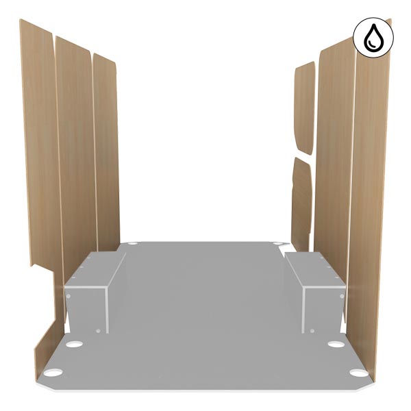 Paneles laterales de contrachapado barnizado équipement pour utilitaire Iveco Daily III 2014 