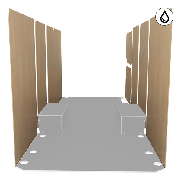 Paneles laterales de contrachapado barnizado équipement pour utilitaire Iveco Daily III 2014 