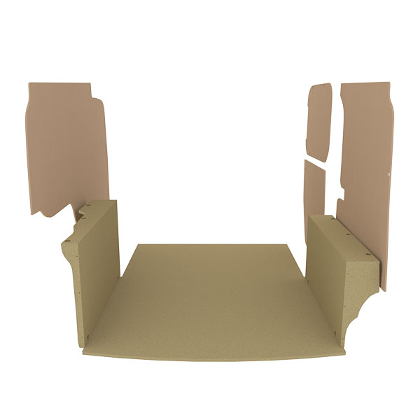 Panelado de madera Essential aglomerado + MDF / Puertas traseras incluidas équipement pour utilitaire Volkswagen Caddy V 2021 
