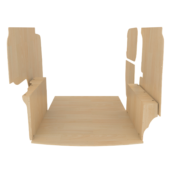 Panelado de madera Pro en contrachapado bruto équipement pour utilitaire Volkswagen Caddy V 2021 