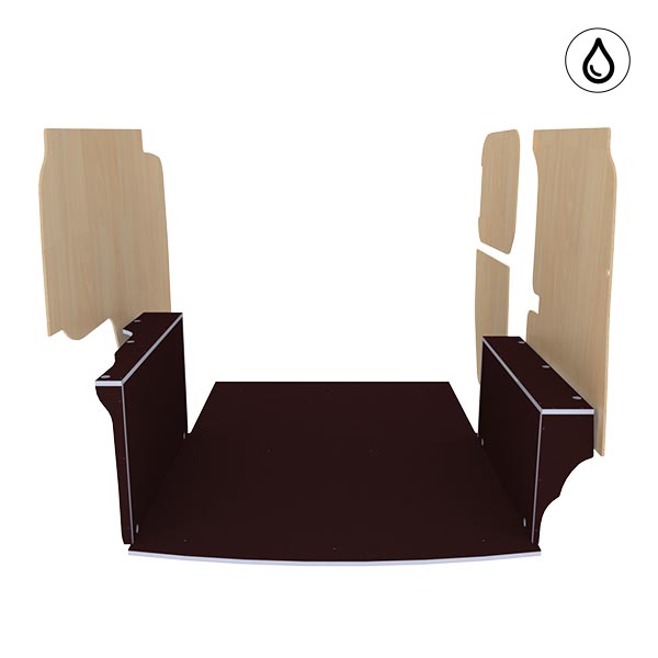 Panelado de madera Excellencia en contrachapado antideslizante + barnizado équipement pour utilitaire Volkswagen Caddy V 2021 