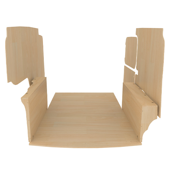 Panelado de madera Pro en contrachapado bruto équipement pour utilitaire Volkswagen Caddy V 2021 