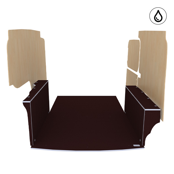Panelado de madera Excellencia en contrachapado antideslizante + barnizado équipement pour utilitaire Volkswagen Caddy V 2021 