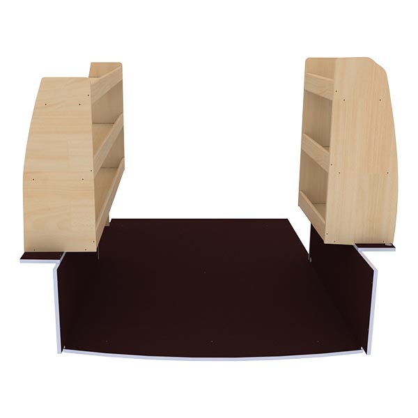 Equipamiento  interior Optimum Premium contrachapado antideslizante équipement pour utilitaire Volkswagen Caddy 2004 