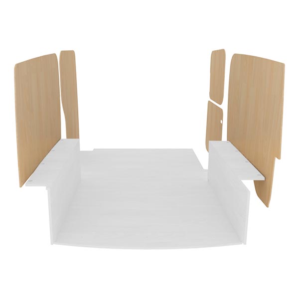 Paneles laterales de contrachapado en bruto équipement pour utilitaire Volkswagen Caddy 2004 