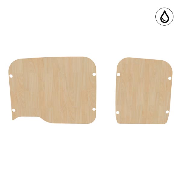 Puertas traseras de contrachapado barnizado équipement pour utilitaire Opel Combo C 2011 