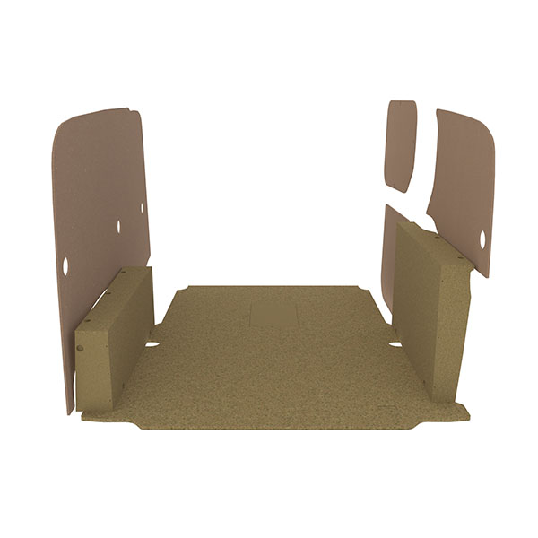 Panelado de madera Essential aglomerado + MDF / Puertas traseras incluidas équipement pour utilitaire Mercedes Ecitan II 2023 