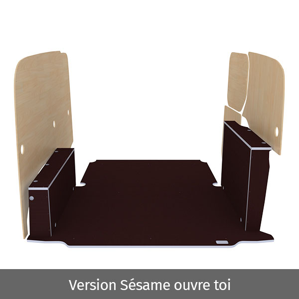 Panelado de madera Premium en contrachapado antideslizante équipement pour utilitaire Renault Kangoo III 2021 