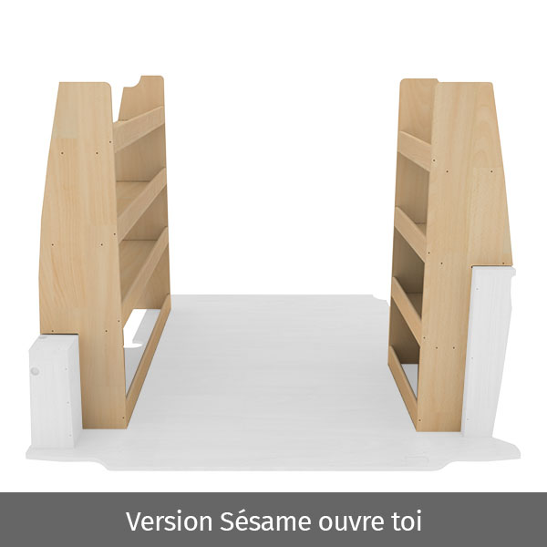 Pack de estanterías de madera équipement pour utilitaire Renault Kangoo III 2021 