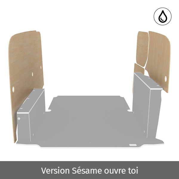 Paneles laterales de contrachapado barnizado équipement pour utilitaire Renault Kangoo III 2021 