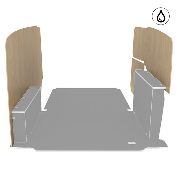 Paneles laterales de contrachapado barnizado équipement pour utilitaire Renault Kangoo III 2021 