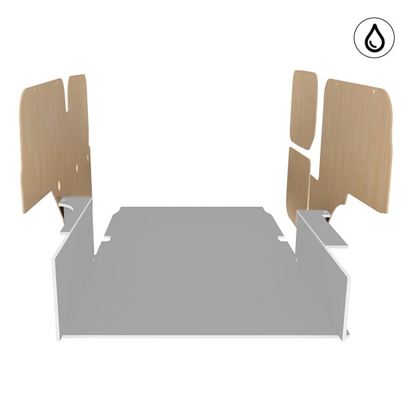 Paneles laterales de contrachapado barnizado équipement pour utilitaire Mercedes Citan 2013 