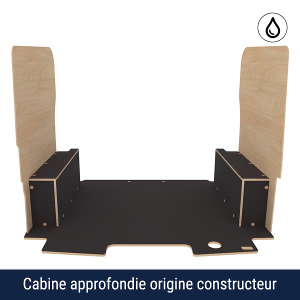 Panelado de madera Excellencia en contrachapado antideslizante + barnizado équipement pour utilitaire Ford Custom 2023 