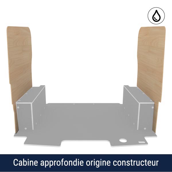 Paneles laterales de contrachapado barnizado équipement pour utilitaire Volkswagen Transporter 7 