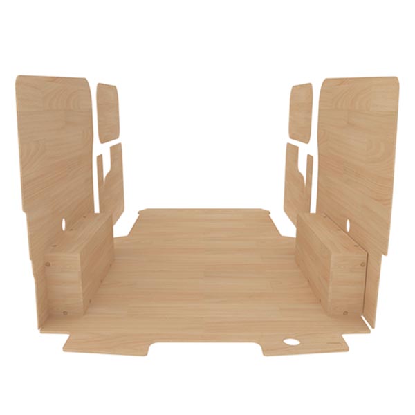 Panelado de madera Pro en contrachapado bruto équipement pour utilitaire Ford Custom 2023 