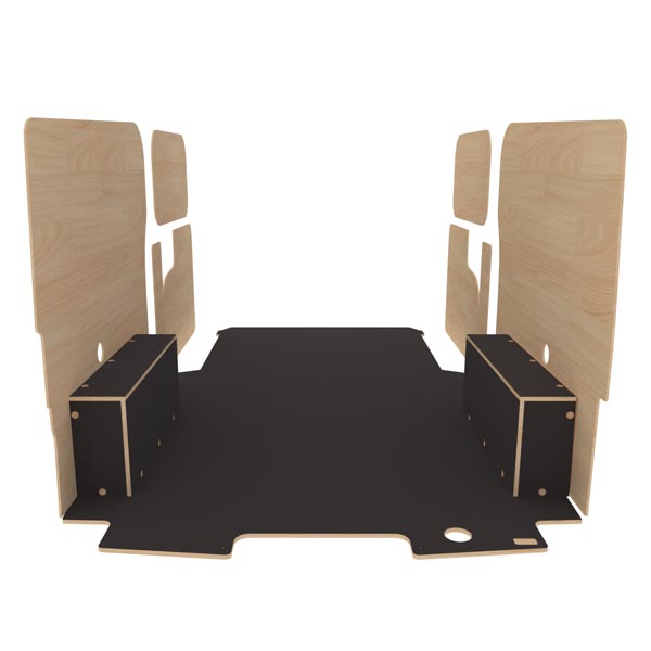 Panelado de madera Premium en contrachapado antideslizante équipement pour utilitaire Ford Custom 2023 