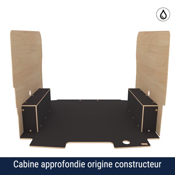 Panelado de madera Excellencia en contrachapado antideslizante + barnizado équipement pour utilitaire Ford Custom 2023 