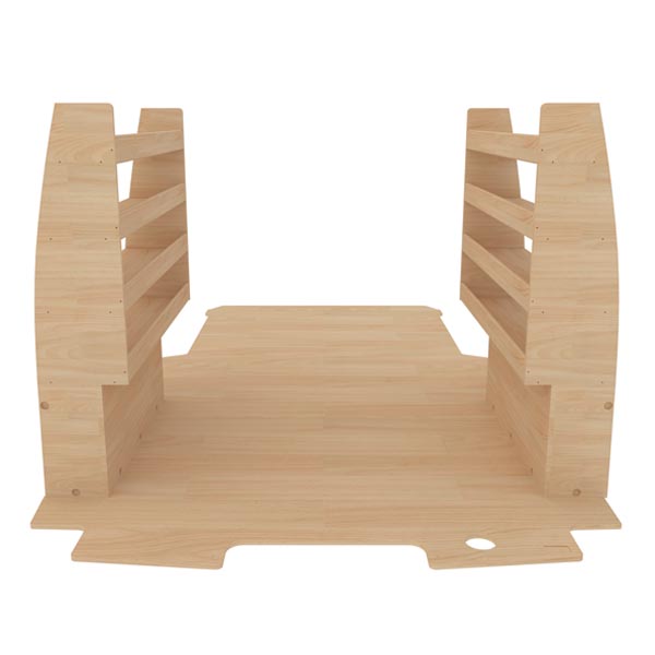 Equipamiento interior madera Optimum Pro en contrachapado bruto équipement pour utilitaire Ford Custom 2023 