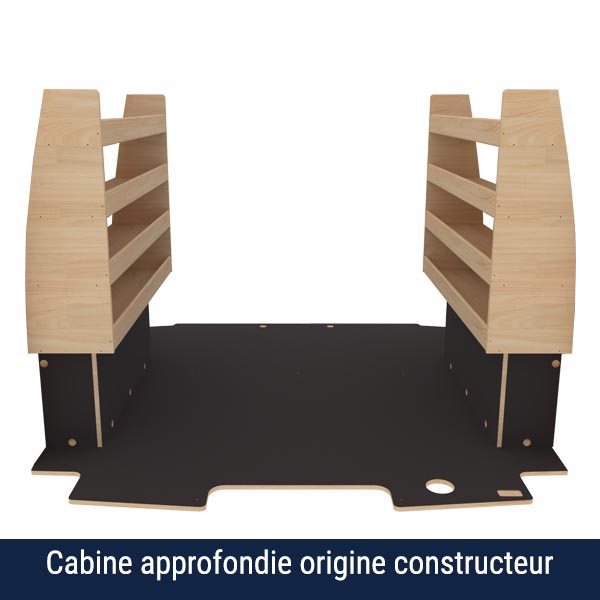 Equipamiento  interior Optimum Premium contrachapado antideslizante équipement pour utilitaire Ford Custom 2023 