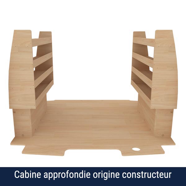 Equipamiento interior madera Optimum Pro en contrachapado bruto équipement pour utilitaire Ford Custom 2023 