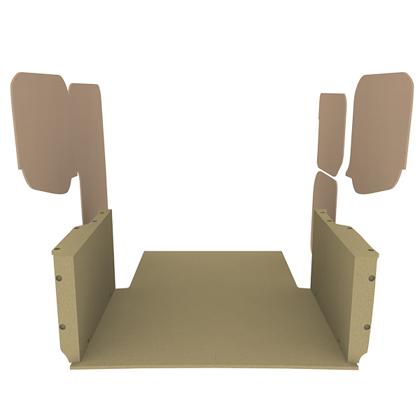Panelado de madera Essential aglomerado + MDF / Puertas traseras incluidas équipement pour utilitaire Ford Transit Courier II 2024 