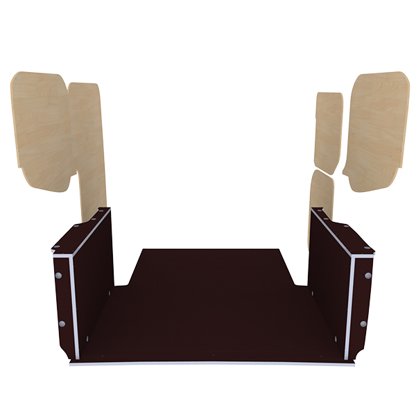 Panelado de madera Premium en contrachapado antideslizante équipement pour utilitaire Ford Transit Courier II 2024 