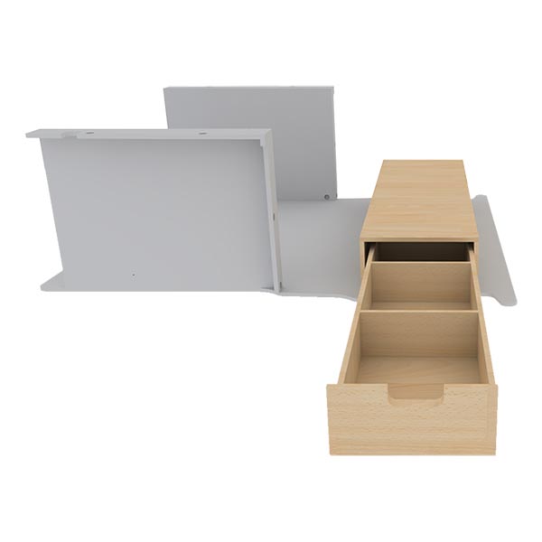 Suelo sobreelevado lateral équipement pour utilitaire Ford Transit Courier II 2024 