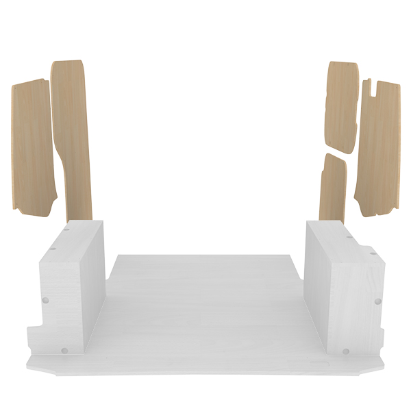 Paneles laterales de contrachapado en bruto équipement pour utilitaire Ford Transit Courier I 2014 