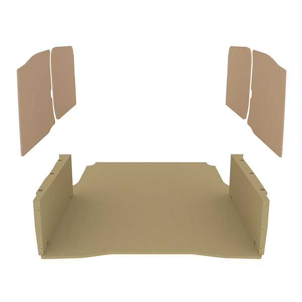 Panelado de madera Essential aglomerado + MDF / Puertas traseras incluidas équipement pour utilitaire Peugeot Partner III 2018 