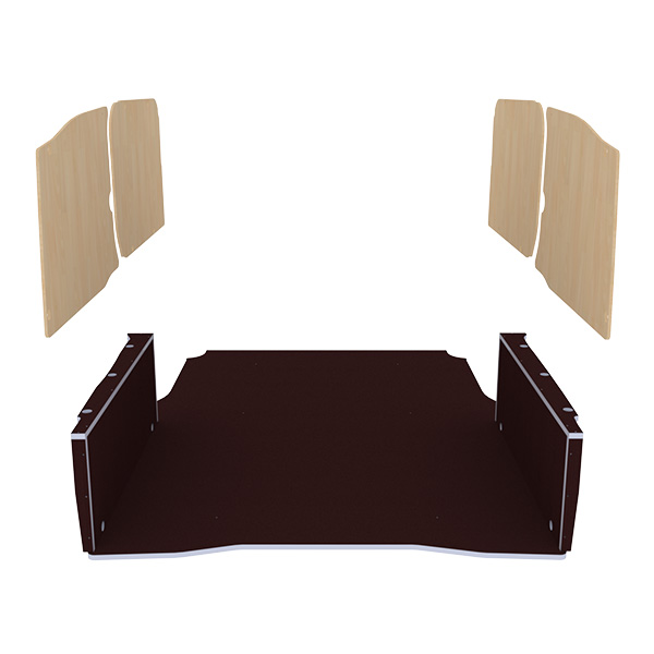 Panelado de madera Premium en contrachapado antideslizante équipement pour utilitaire Peugeot Partner III 2018 