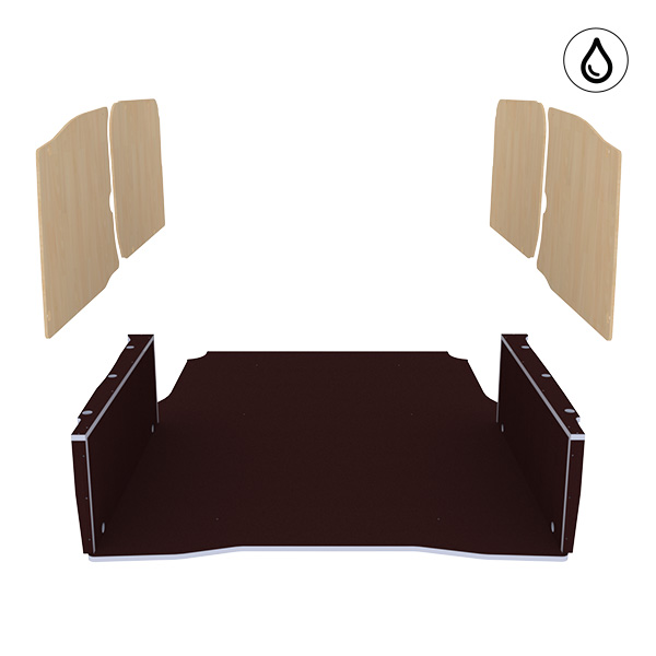 Panelado de madera Excellencia en contrachapado antideslizante + barnizado équipement pour utilitaire Peugeot Partner III 2018 