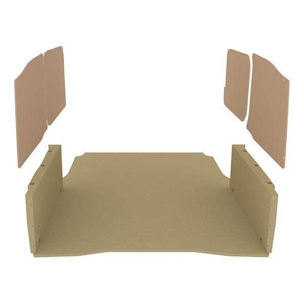 Panelado de madera Essential aglomerado + MDF / Puertas traseras incluidas équipement pour utilitaire Peugeot Partner III 2018 