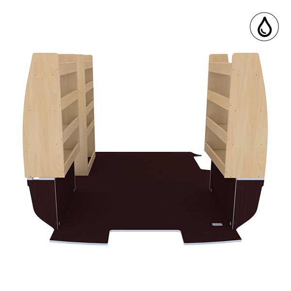 Equipamiento Optimum Excellencia en contrachapado barnizado y antideslizante équipement pour utilitaire Opel VIVaro C 2019 