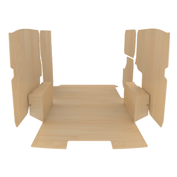 Panelado de madera Pro en contrachapado bruto équipement pour utilitaire Opel VIVaro C 2019 