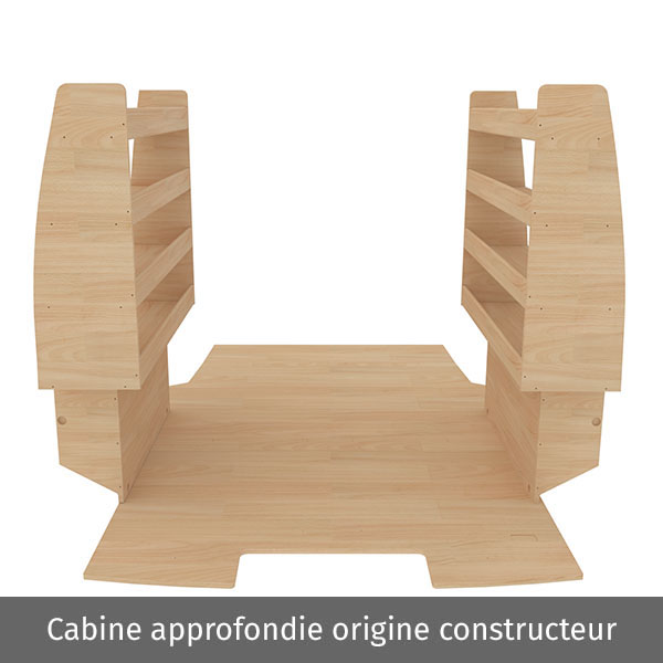 Equipamiento interior madera Optimum Pro en contrachapado bruto équipement pour utilitaire Opel VIVaro C 2019 