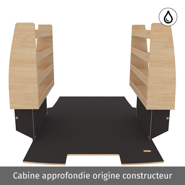 Equipamiento Optimum Excellencia en contrachapado barnizado y antideslizante équipement pour utilitaire Opel VIVaro C 2019 