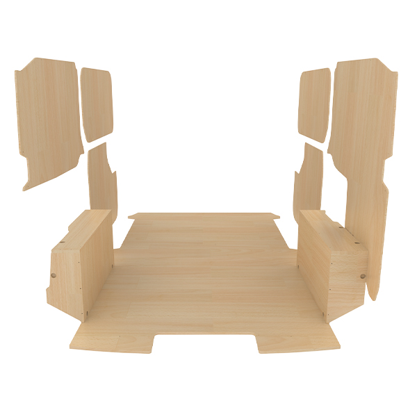 Panelado de madera Pro en contrachapado bruto équipement pour utilitaire Opel VIVaro C 2019 