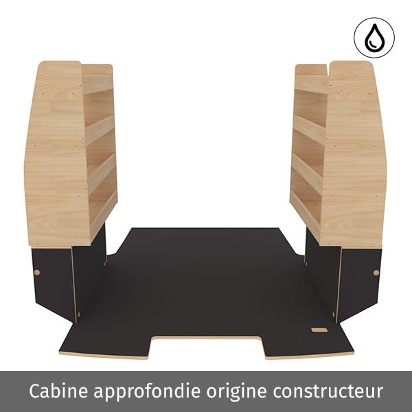 Equipamiento Optimum Excellencia en contrachapado barnizado y antideslizante équipement pour utilitaire Opel VIVaro C 2019 