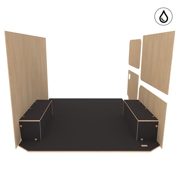 Panelado de madera Pro en contrachapado bruto équipement pour utilitaire Maxus EdelIVer3 2024 