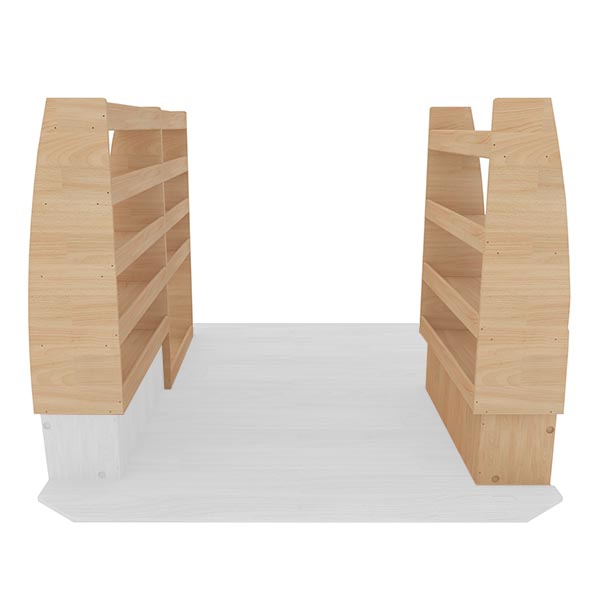 Pack de estanterías de madera équipement pour utilitaire Maxus EdelIVer3 2024 